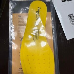 Gravity Defyer Perfect Fit W8 Yellow Corrective Orthotic Insoles Shoe Insert NEW